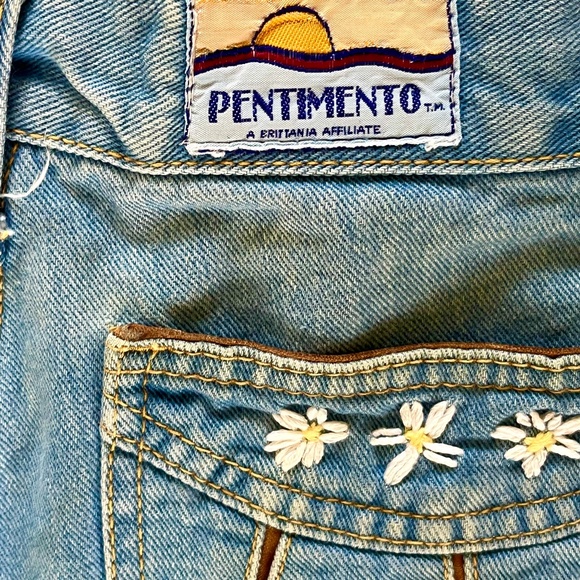 Vintage Pentimento jeans, flare bell bottom, high waist, size 26. - Picture 4 of 6